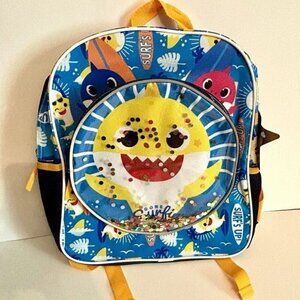 Baby Shark Pink Fong Toddlers Kids Blue Mini Backpack 12" Preschool Travel